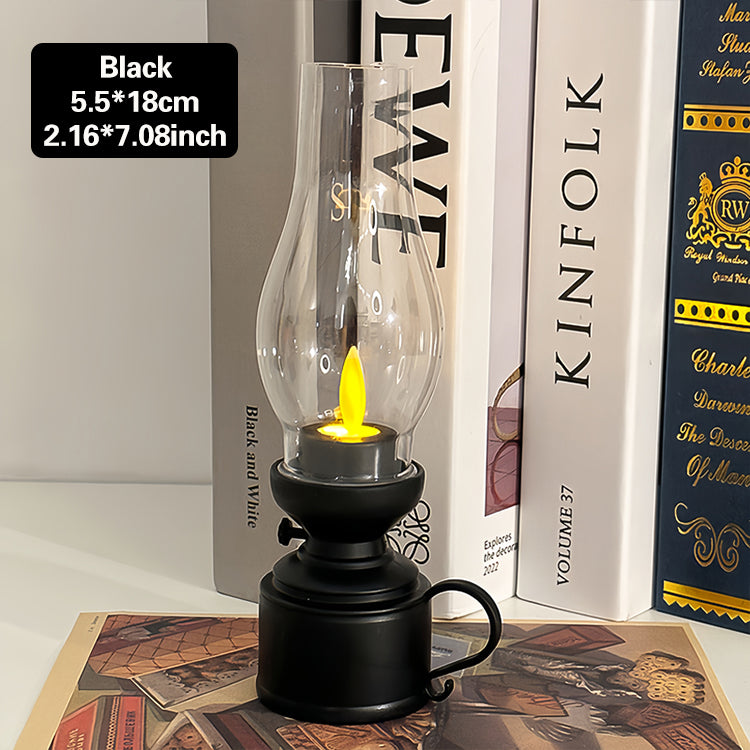 💡【Kupite 1, dobijte 1 gratis】Kreativna retro elektronička LED lampa u obliku svijeće, noćna lampa za stolni dekor