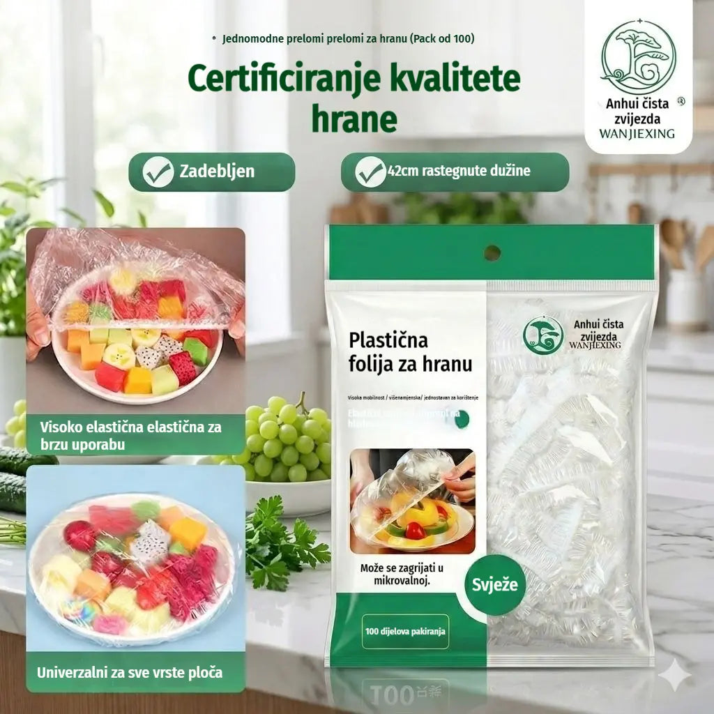 ⏳50% popusta🔥Što više kupujete, više štedite🎁Jednokratne rastezljive navlake za hranu, prikladne za zdjele i tanjure
