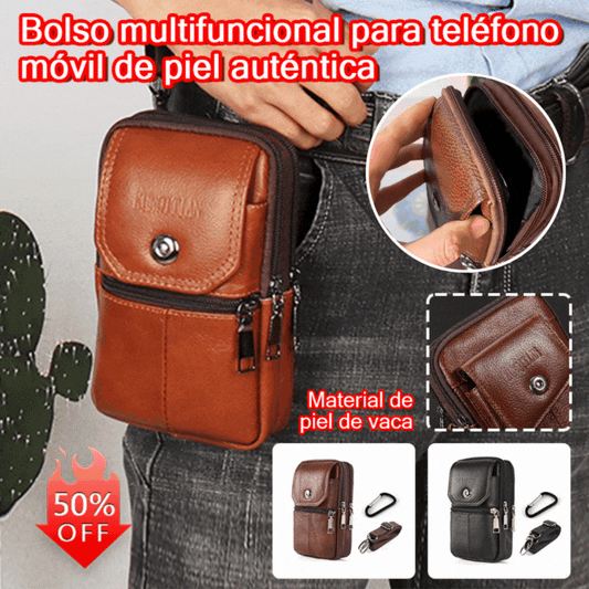 🔥🔥Bolso portátil para teléfono con diseño híbrido (crossbody y bandolera) para hombre