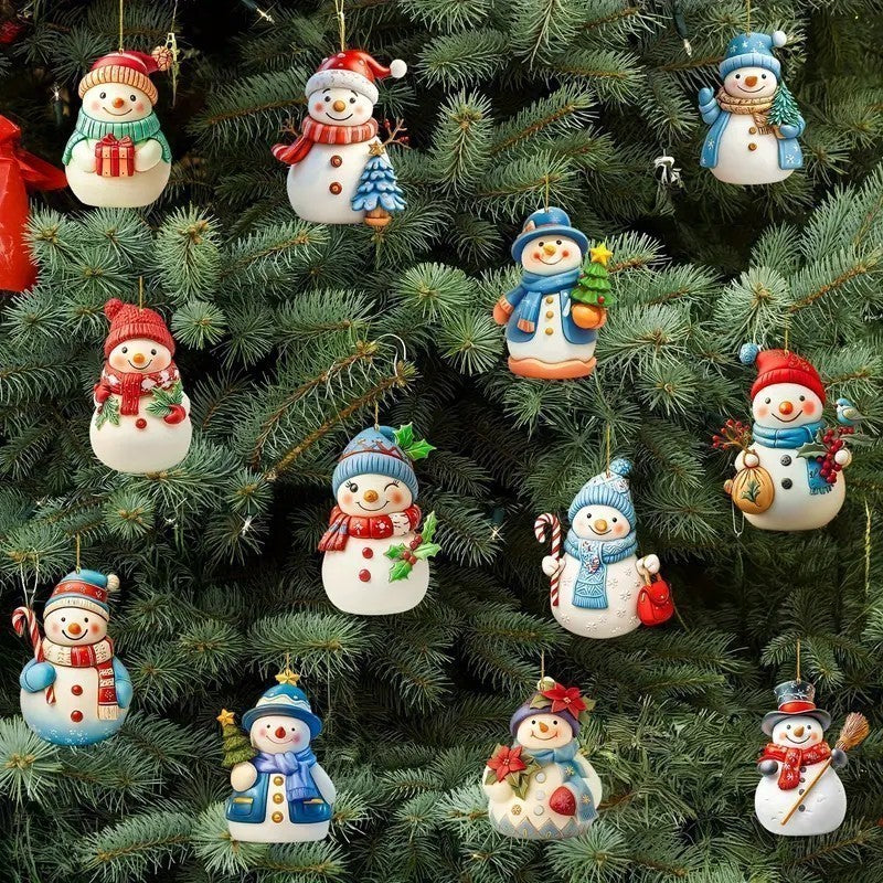 🎄🎅⛄Slatki božićni ukras u obliku snjegovića