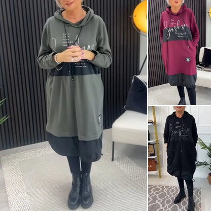 🥰【S-5XL】 👗Nova moderna haljina s uzorkom u velikim veličinama za jesen/zimu 2026.