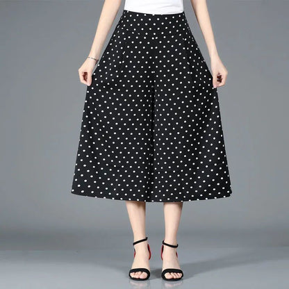 ❤️【M-5XL】2025 Noi pantaloni largi imprimați cu talie înaltă