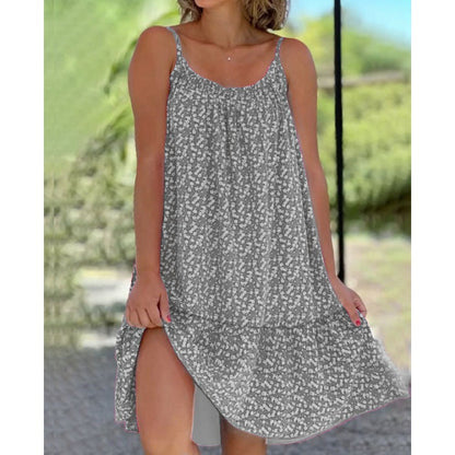 👗👗[S-5XL] 🥰2025 Ležerna i udobna haljina s cvjetnim uzorkom na kamisol
