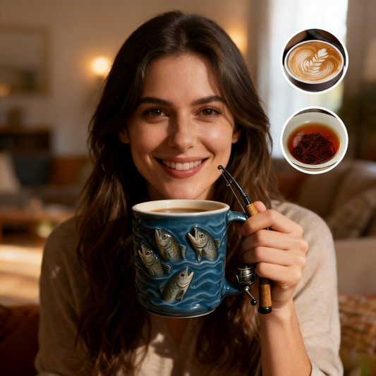 🎣☕Kreatywna kubek do rybołówstwa z żywicy – prezent dla miłośników rybołówstwa