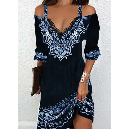 👗🌸【S-5XL】Nova haljina na rame za proljeće i ljeto 2026. - svilenkasta