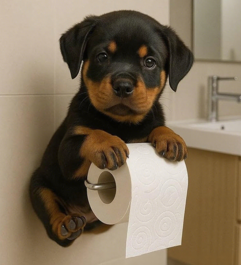 🐕Χαριτωμένη θήκη χαρτιού υγείας με θέμα κουτάβι