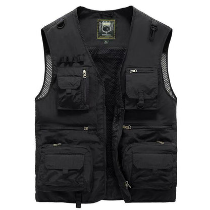 🌴🎣【S-5XL】2025 Nova proljetno-ljetna kolekcija Vanjski radni/prsluk za ribolov, prozračan, izdržljiv, s više džepova – unisex
