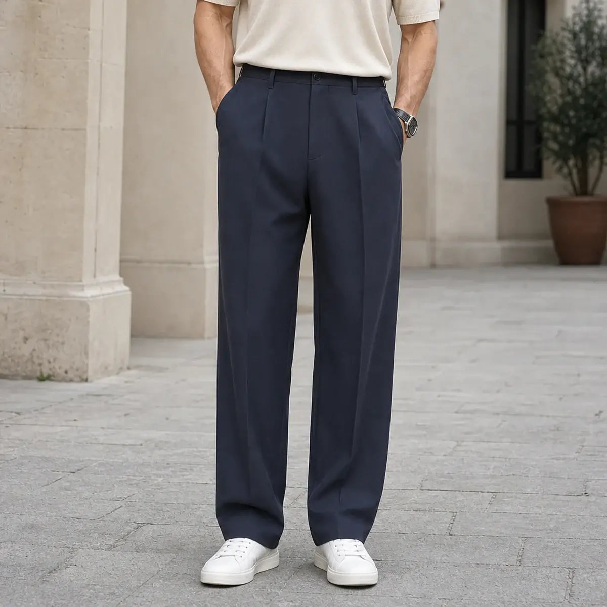 👖 50% popusta! 🔥 Muške ljetne hlače širokog kroja (4-120 kg), izrađene od ledenjačke svile, brzosušeće, široke, ravne nogavice.