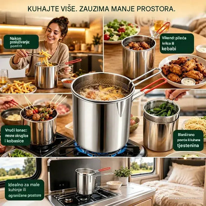 🔥 ZADNJI DAN! -50% | Višenamjenska friteza 304 | Jednostavno, brzo i bezbrižno kuhanje 🍳