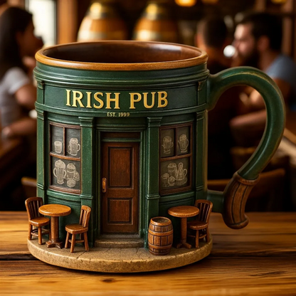 🍻Kubek 3D w kształcie irlandzkiego pubu