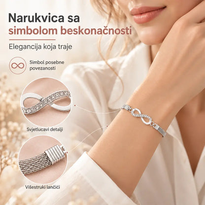 🔥🎁【Kupi 1, drugi dobivaš besplatno✨】Jednostavna, elegantna, luksuzna i blistava ženska srebrna narukvica