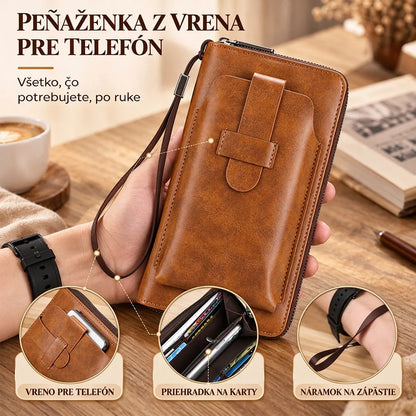 【Zľava 50 %】💼 Multifunkčná pánska peňaženka, ručne vyrobená z pravej kože – nový model