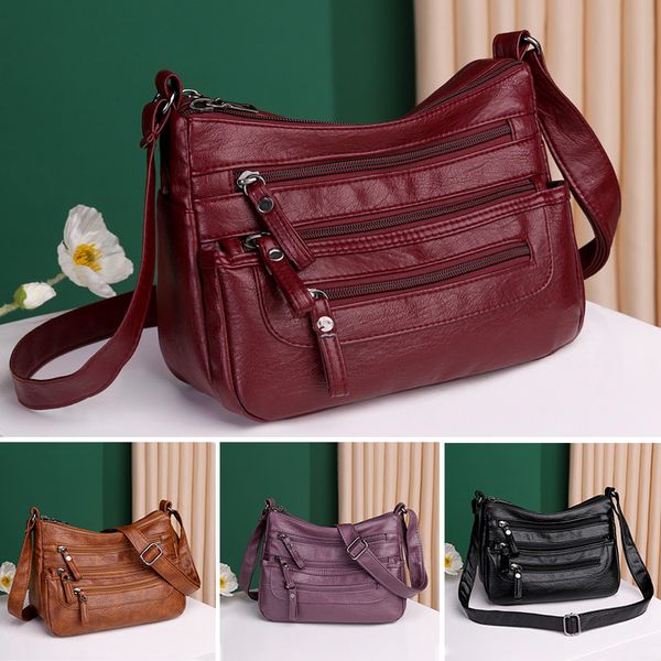 🔥👜【Popust na novi proizvod】Nova modna torba za rame od mekane kože velikog kapaciteta, otporna na habanje