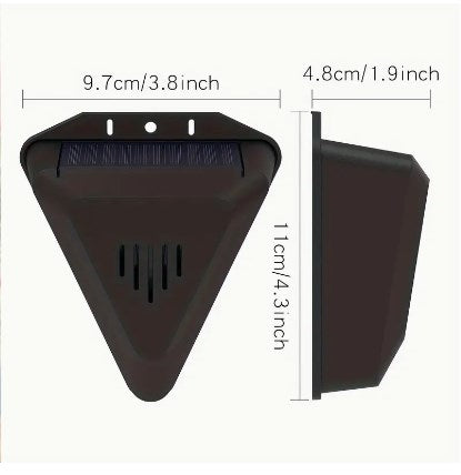 📣Repelente solar universal de pájaros con alarma sonora y luminosa para huertos, estanques y arrozales