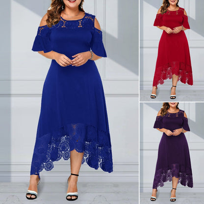 💖💖 【S~5XL】 Rochie din dantelă cu volane, nouă modă 2025