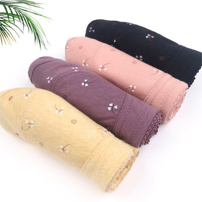 【4 piezas】Sujetador elegante de algodón puro con botones delanteros para mujeres de mediana edad