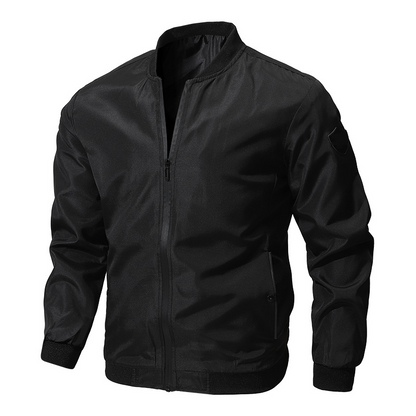 🚀🧥【50% zniżki 🔥】【M–6XL】Męska casualowa jednokolorowa kurtka pilotka w dużych rozmiarach