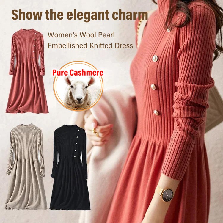 💖Sukienka dzianinowa w paski o dopasowanym kroju【45-70 kg】