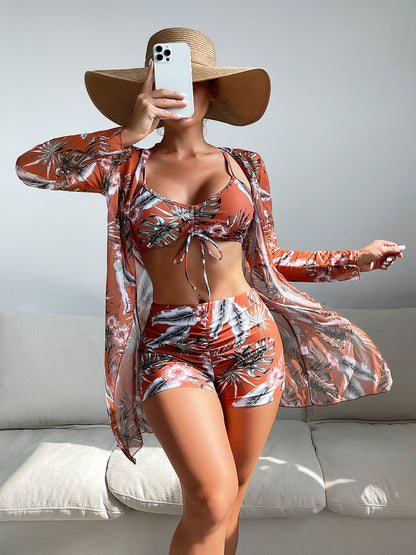 🏖️👙🌴【S-XL】Komplet kupaćih kostima s printom za odmor na plaži 2025.
