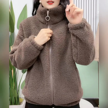 ☃️【M-4XL】Zimska flis jakna, pamučna jakna, pamučna podebljana šerpa jakna, topla jakna