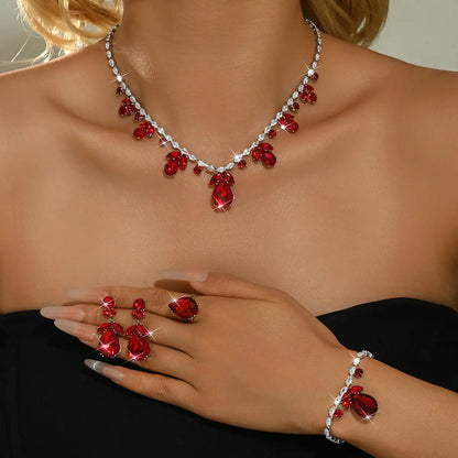 🌷👑Elegantni set ogrlice i naušnica s tulipanima