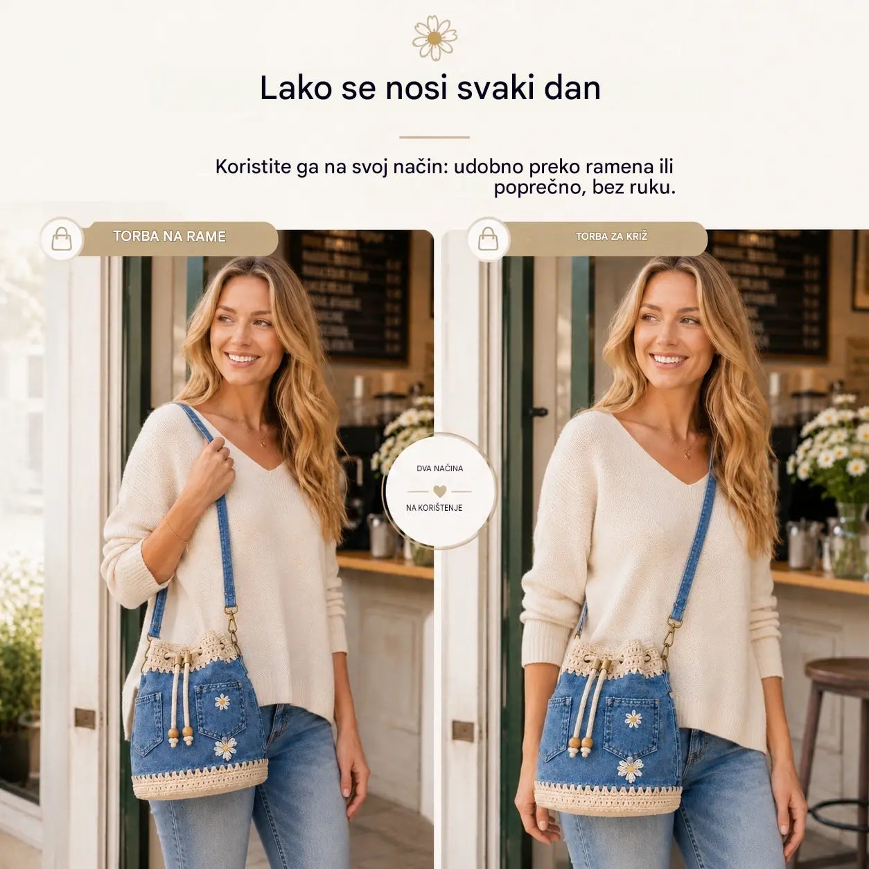Tkana traper torba u boho stilu koja će upotpuniti svaku odjevnu kombinaciju ✨
