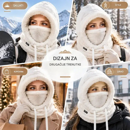 ❄️ Ženska termo kapuljača s podstavom od flisa: zimska zaštita i toplina!