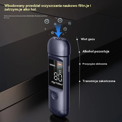 🍷【Kup 1, otrzymaj 1 gratis】 Przenośny, precyzyjny alkomat – Sprawdź poziom alkoholu przed jazdą