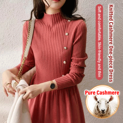 💖Sukienka dzianinowa w paski o dopasowanym kroju【45-70 kg】