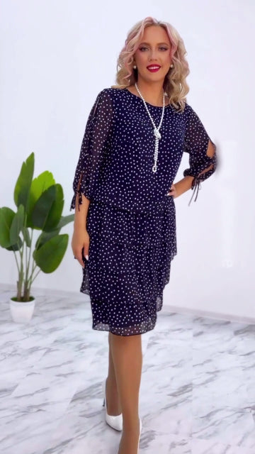 🥰[S-5XL] Nova elegantna široka haljina na točkice