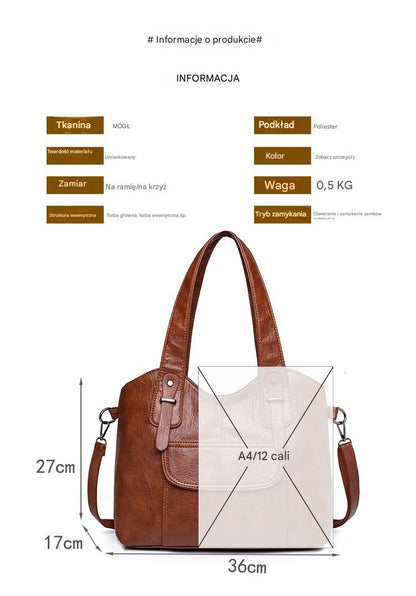 📢Limitowana oferta 46% zniżki 👜 Nowa skórzana torba na ramię, w stylu retro, uniwersalna i wygodna do noszenia