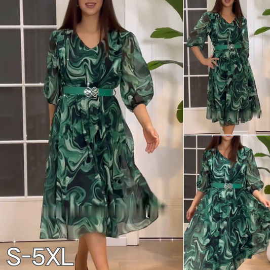 👗Modne i stylowe, chłodne i oddychające szyfonowe sari