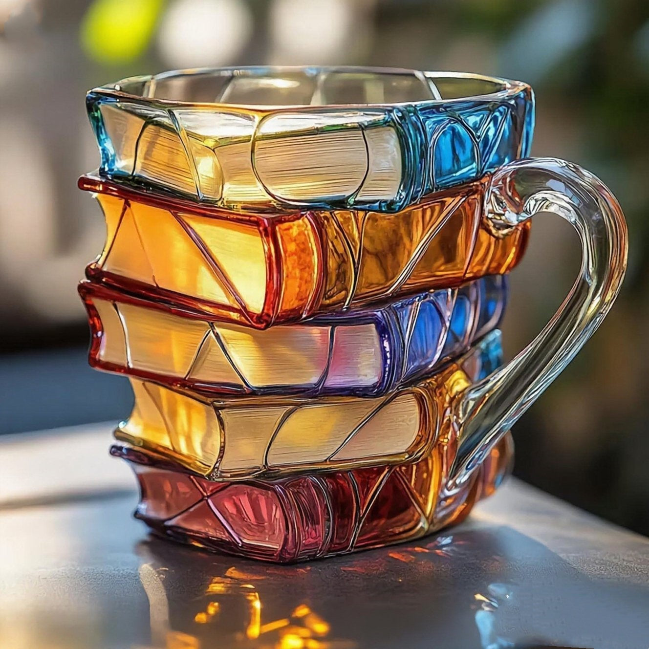 📚💛💜2025 Nova modna 3D oslikana šalica u obliku knjige za kavu