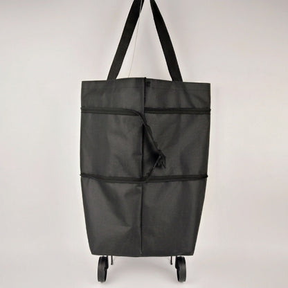 1 unidad por 29 euros [Producto más vendido] 🛒♻️ Bolsa de compras plegable 2 en 1 / mochila, bolsa de compras ligera / carrito