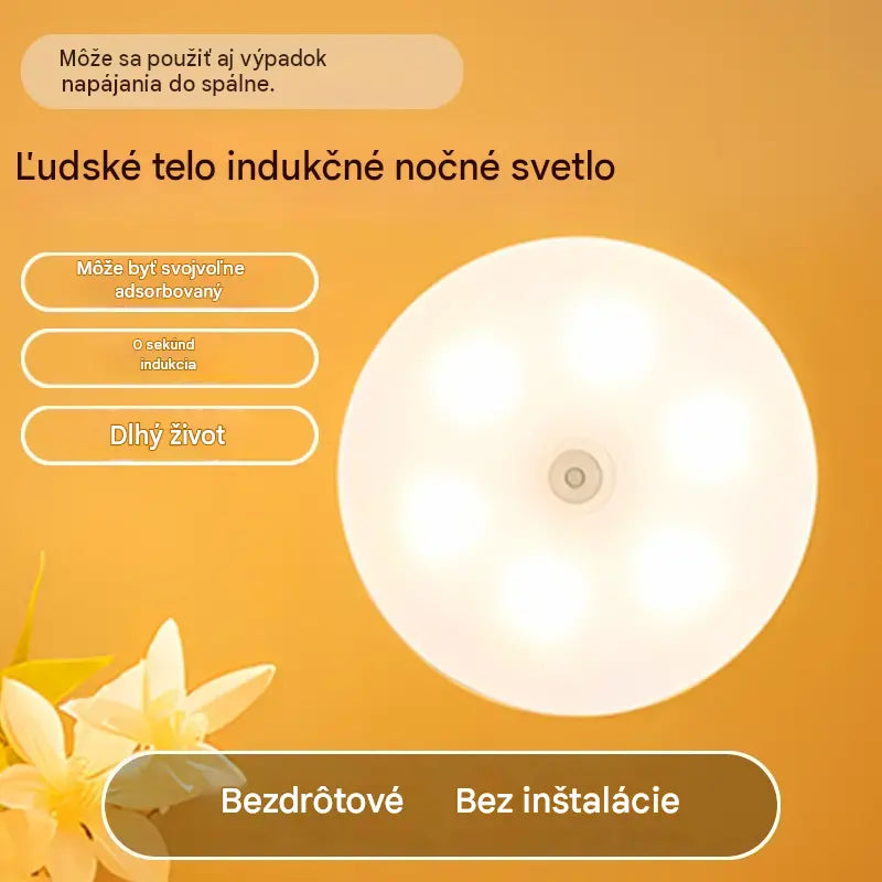 🏡💡【1+1 zadarmo】Inteligentné LED svetlo so snímačom pohybu — Pohodlné nabíjanie, praktické a jednoduché používanie.