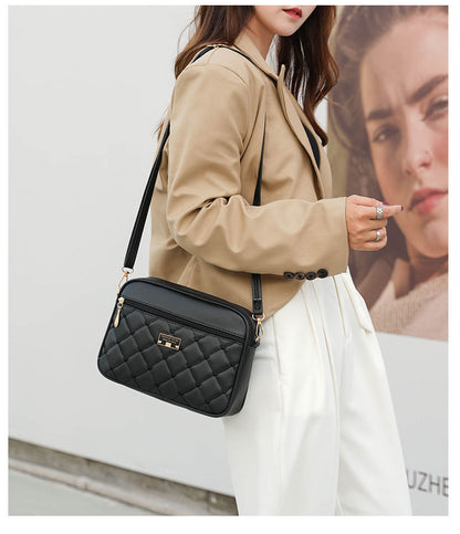 🥰Ograničena ponuda -40%! Moderna torba na rame s kviltanim dizajnom, napravljena od mekane kože punog zrna