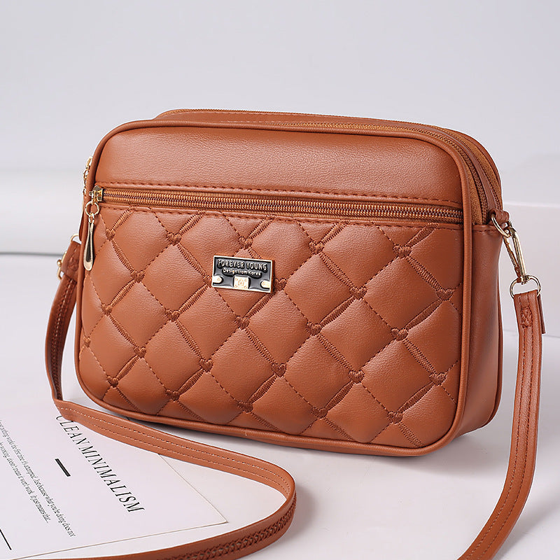 🥰Promocja ograniczona czasowo -40%!  modna pikowana listonoszka z miękkiej skóry licowej