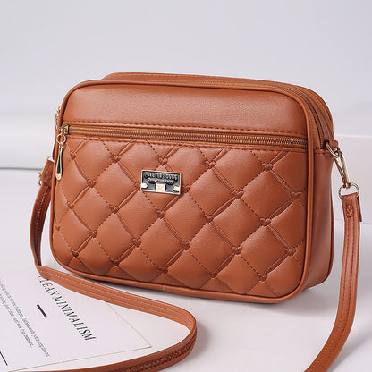 🥰Promocja ograniczona czasowo -40%!  modna pikowana listonoszka z miękkiej skóry licowej