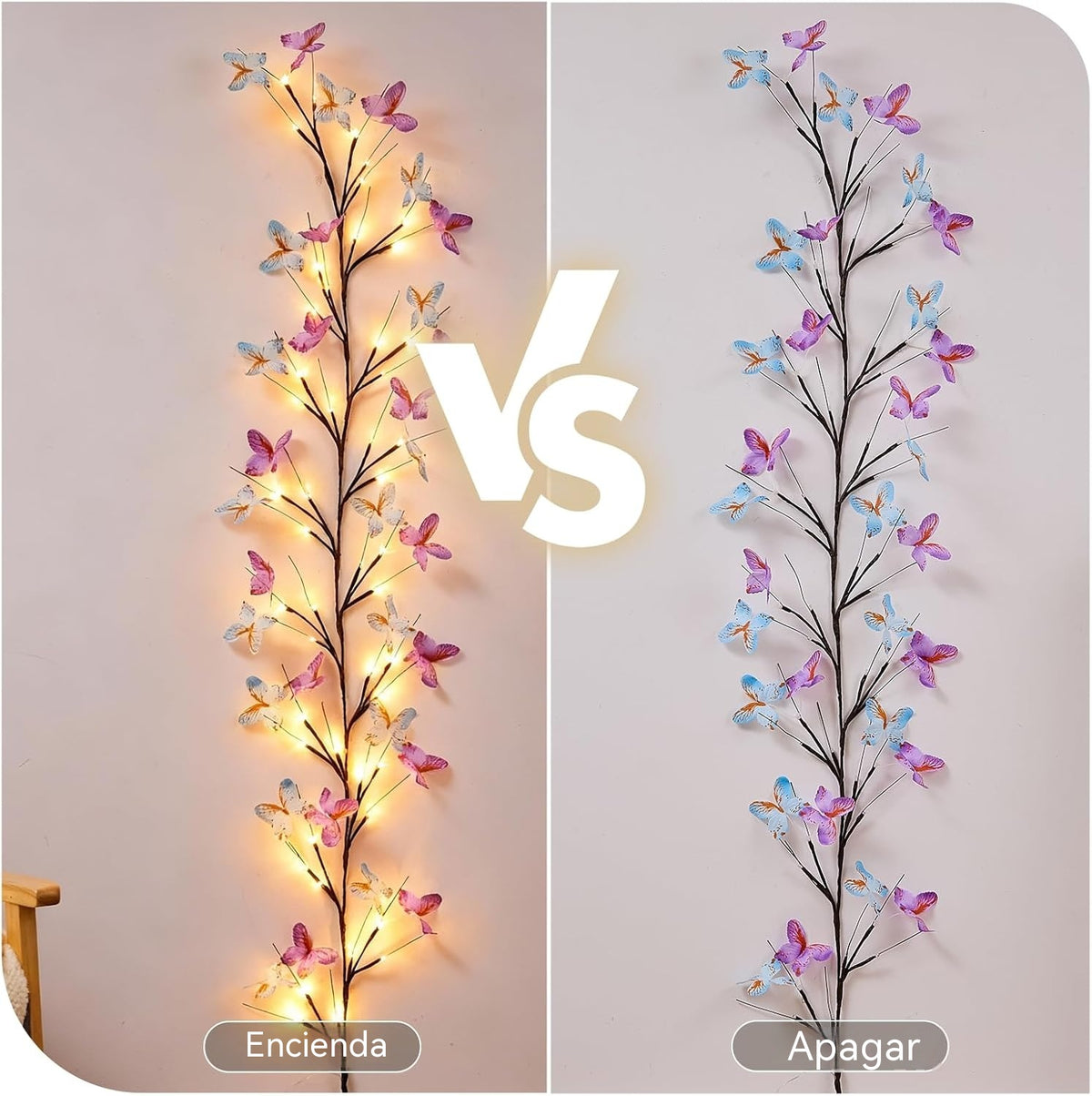 ✨ Fleksibilna LED svjetla u obliku penjačice s leptirima – stvorite čarobnu i toplu atmosferu u svom domu 🦋💡