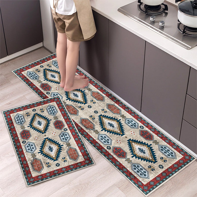 💥 【40*60cm+40*120cm】🌺Covor de bucătărie antialunecare absorbant lung covor de bucătărie