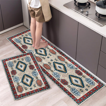 💥 【40*60cm+40*120cm】🌺Covor de bucătărie antialunecare absorbant lung covor de bucătărie
