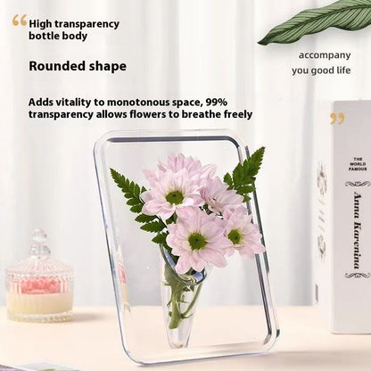 🌸【Kup 1, otrzymaj 1 gratis】Wysokiej jakości wazon z ramką na zdjęcia na biurko
