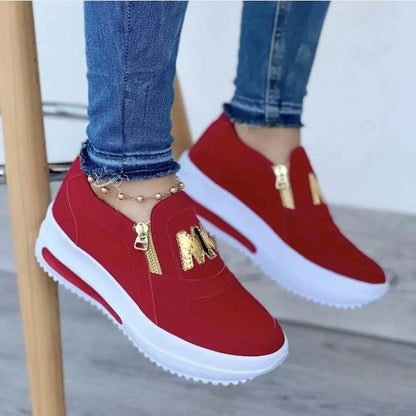 🔥【30% OFF】🔥【35-43】 2026 Dámska ležérna obuv so silnou podrážkou na zips
