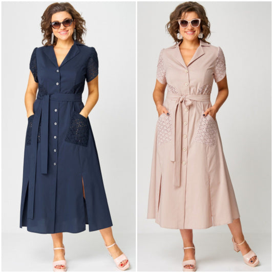 💞【S-5XL】Rochie nouă din bumbac, la modă, casual, moale și prietenoasă cu pielea, din 2025.
