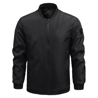 🚀🧥【50% zniżki 🔥】【M–6XL】Męska casualowa jednokolorowa kurtka pilotka w dużych rozmiarach
