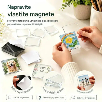 🧲✨ Kit DIY de Imanes para Nevera Transparentes | Crea Tus Propios Recuerdos