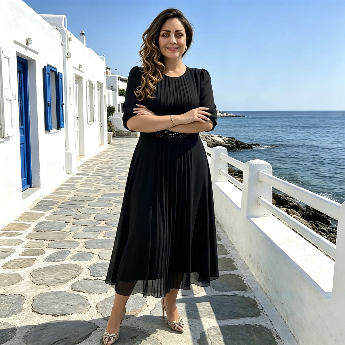 💥👗【S-5XL】Nova modna haljina, klasičan dizajn, elegantna i jednostavna