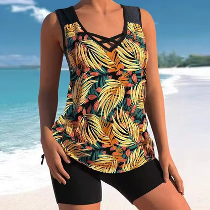 🩱🔥【Limitovaná ponuka】【S–5XL】🩱Dvojdielne plavky s etnickou potlačou – pohodlné, štýlové, ideálne na leto 🌊🌴