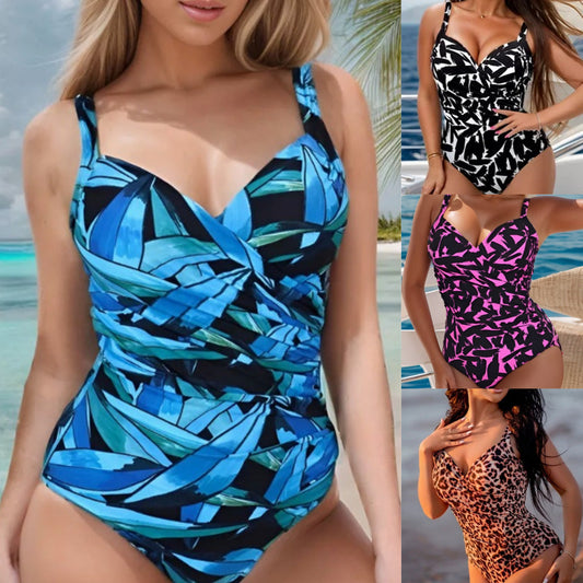 🏖️🩱 Ženski jednodijelni kupaći kostim slim krojem i printom 🏝️🍹