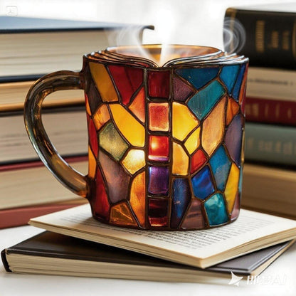📚【Nowe polskie produkty domowe】📚3D malowany kubek do kawy w kształcie książki